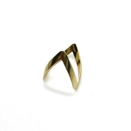 Gouden chevron ring.